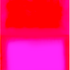 Kunstwerk aus knalligen Farben pink und rot