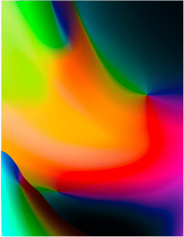 buntes Kunstwerk aus verschiedenen Farben