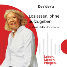 Podcastcover Frau lächelt in die Kamera