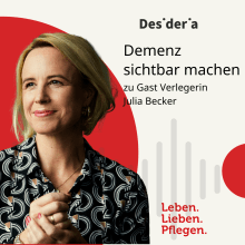 Podcast cover mit Frau