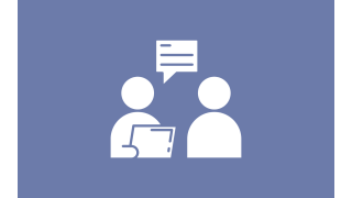 icon coach vor blauem hintergrund