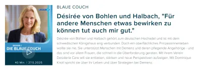 Blaue Couch Podcastcover mit Text 