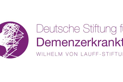 Logo in lila der Deutschen Stiftung für Demenzerkrankte