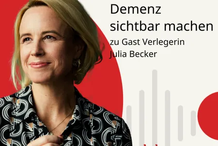 Podcast cover mit Frau